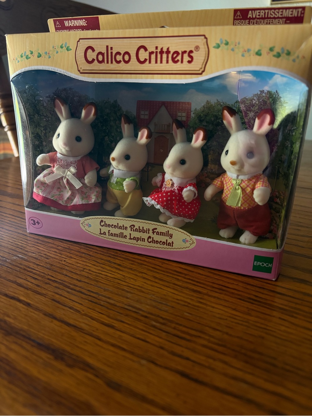Calico Critters Chocolate Rabbit Family - Plush Collectible Set - Picture 2 of 10